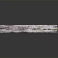 Natural Wooden Stone Featuring Textured Surface and Green Moss Accents