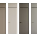 Modern Hinged Doors in Various Colors with Sleek Designs for Interior Use 3d model