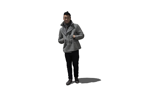 modern man 3d model