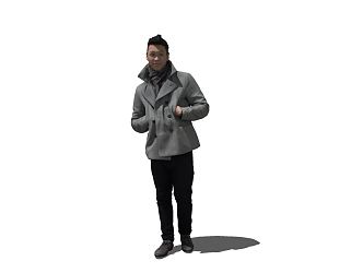 modern man 3d model