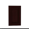 Dark Brown Hinged Door With Chinese Style Carved Patterns And Classic Design