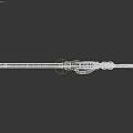 Futuristic Sci Fi Weapon With Black Green Design And Glowing Geometric Patterns