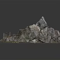 Detailed Terrain Model Featuring Rocks Grass And Natural Landform Structures 3d model