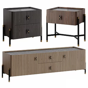 TV Cabinet Bedside Cabinet Collection 3d model