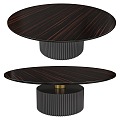 SHORT Round Dining Table 3d model