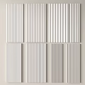 Various Styles of Decorative Wall Panels With Vertical Stripes And Textured Surfaces