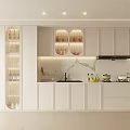 Modern Sideboard Utensils Refrigerator 3d model