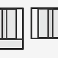 modern sliding window 3d model