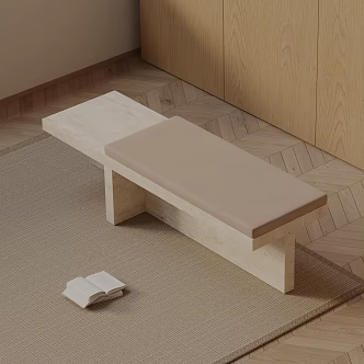 Modern shoe changing stool 3d model