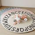 Children's Carpet Round Carpet Children's Toys 3d model