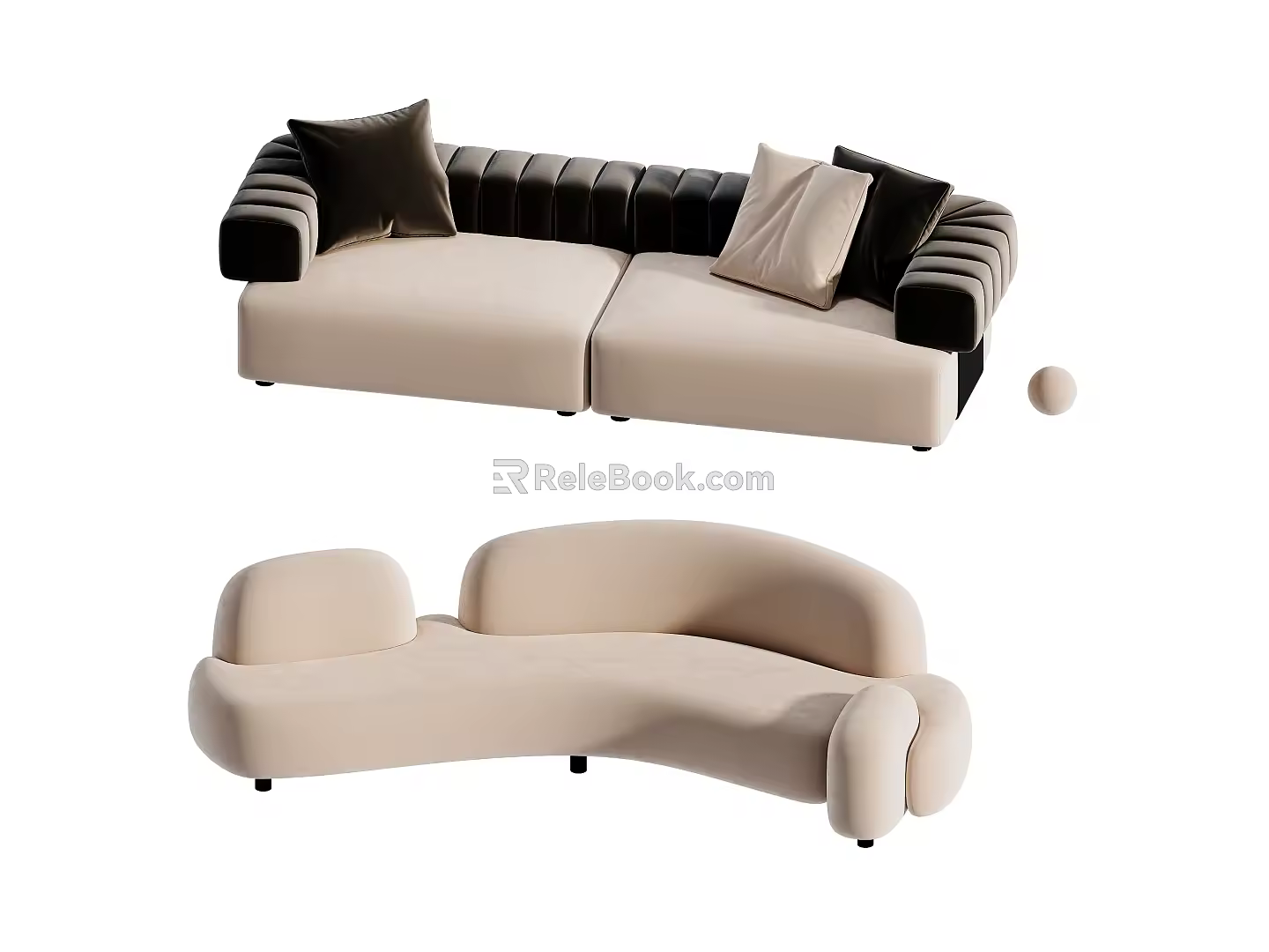 Modern Combination Sofa Multiplayer Sofa Corner Sofa 3d model