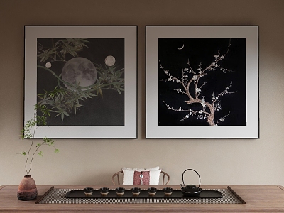 New Chinese Decorative Painting 3d model