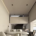 Modern Loft Living Room With Minimalist Style And Furniture