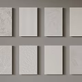Texture Painting Art Painting Decorative Painting Wall Cloth Pattern 3d model