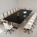 Modern Conference Tables and Chairs 3d model