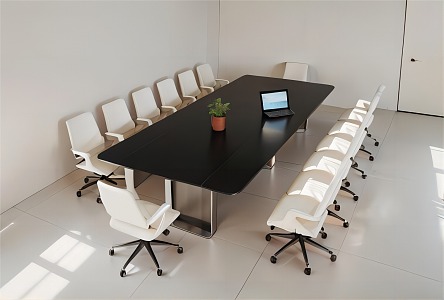 Modern Conference Tables and Chairs 3d model