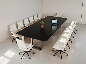 Modern Conference Tables and Chairs 3d model