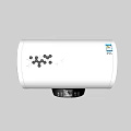 Household Daily Use Electric Water Heater With White Cylindrical Design And Control Panel