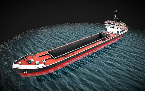 Modern Bulk Carrier 3d model