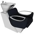 Modern Black Leather Massage Chair With White Base And Ergonomic Design