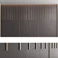 Modern Wooden Background Wall Design With Vertical Stripes Minimalist Artwork And Decorative Object