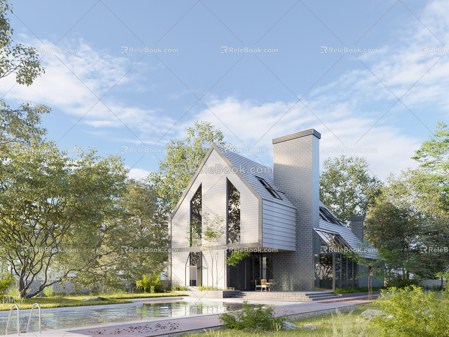 Modern Villa Country Villa 3d model