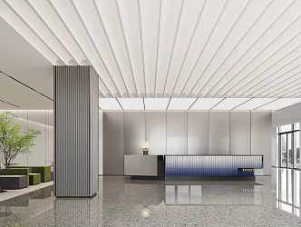 Modern Front Office 3d model