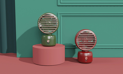 Modern fan small fan 3d model