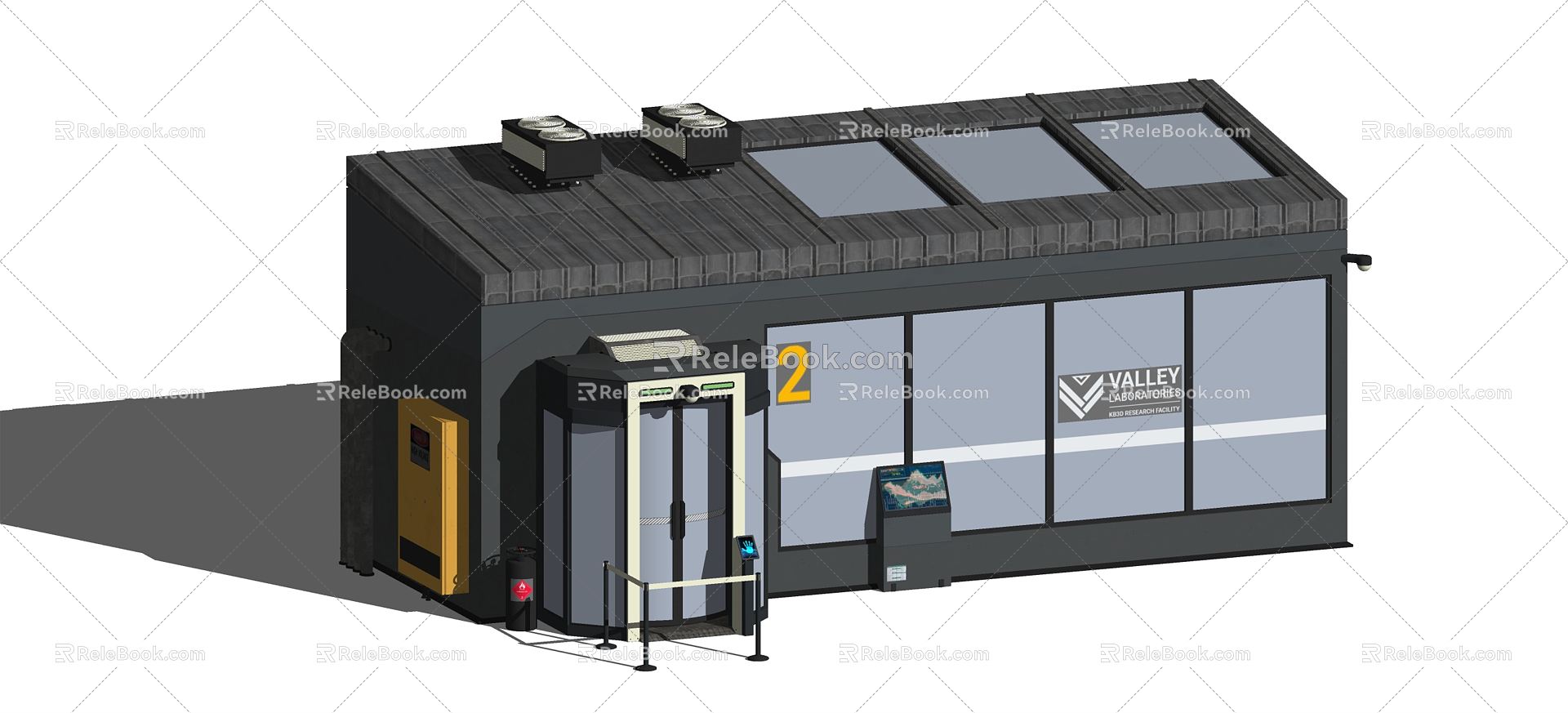 Modern Industrial Equipment and Facilities 3d model