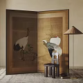 New Chinese Style Screen Partition 3d model