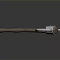 Rustic Metal Axe With Wooden Handle Sharp Edge And Isolated Design