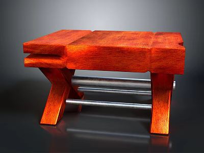 Wooden Table Top Wooden Structure Wood Table Solid Wood Table 3d model