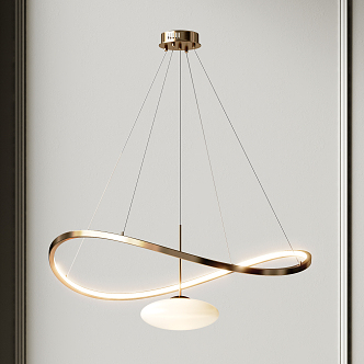 Light Luxury Chandelier 3d model