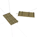 Natural Bamboo Woven Rectangular Mats Handmade For Home Decoration And Crafts