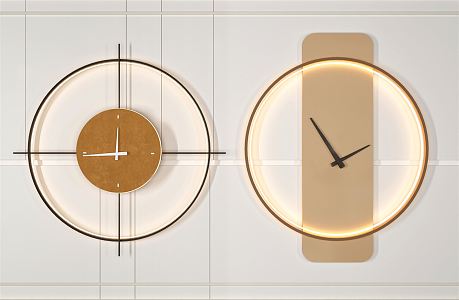 Modern clock wall decoration clock pendant 3d model