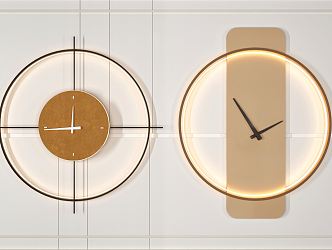 Modern clock wall decoration clock pendant 3d model