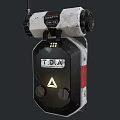TDAX Branded Box With White Top Black Body Red Stripe Round Knobs And Indicator Lights