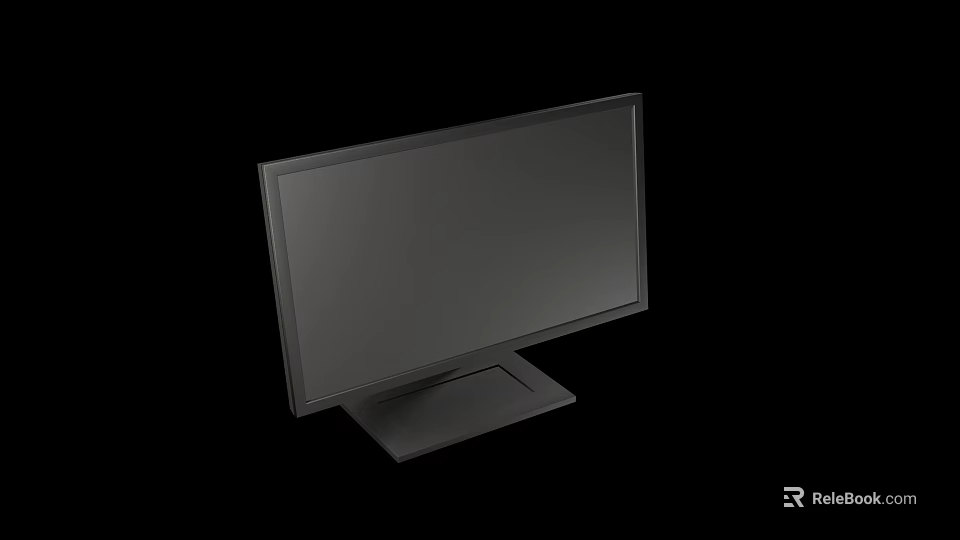 Sleek Modern Computer Monitor With Flat Screen Design And High Definition Display Features 3d model 