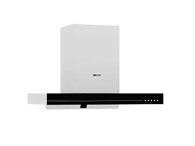 Haier Modern Kitchen Appliance Range Hood With White And Black Stylish Design 3d model