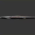 Bloodstained Circular Blade Weapon Featuring Blue Metal And Orange Striped Handle