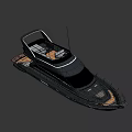 Elegant Black Luxury Yacht Exterior Design With Sleek Hull And Deck Features