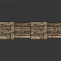 Modern Decorative Stone Tile Arranged In Interlocking Pattern For Wall And Floor 3d model