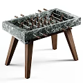Modern Table Soccer Table Top Soccer Game Zhuo Red Table Top Soccer Game Match Table Double Soccer Game Zhuo 3d model