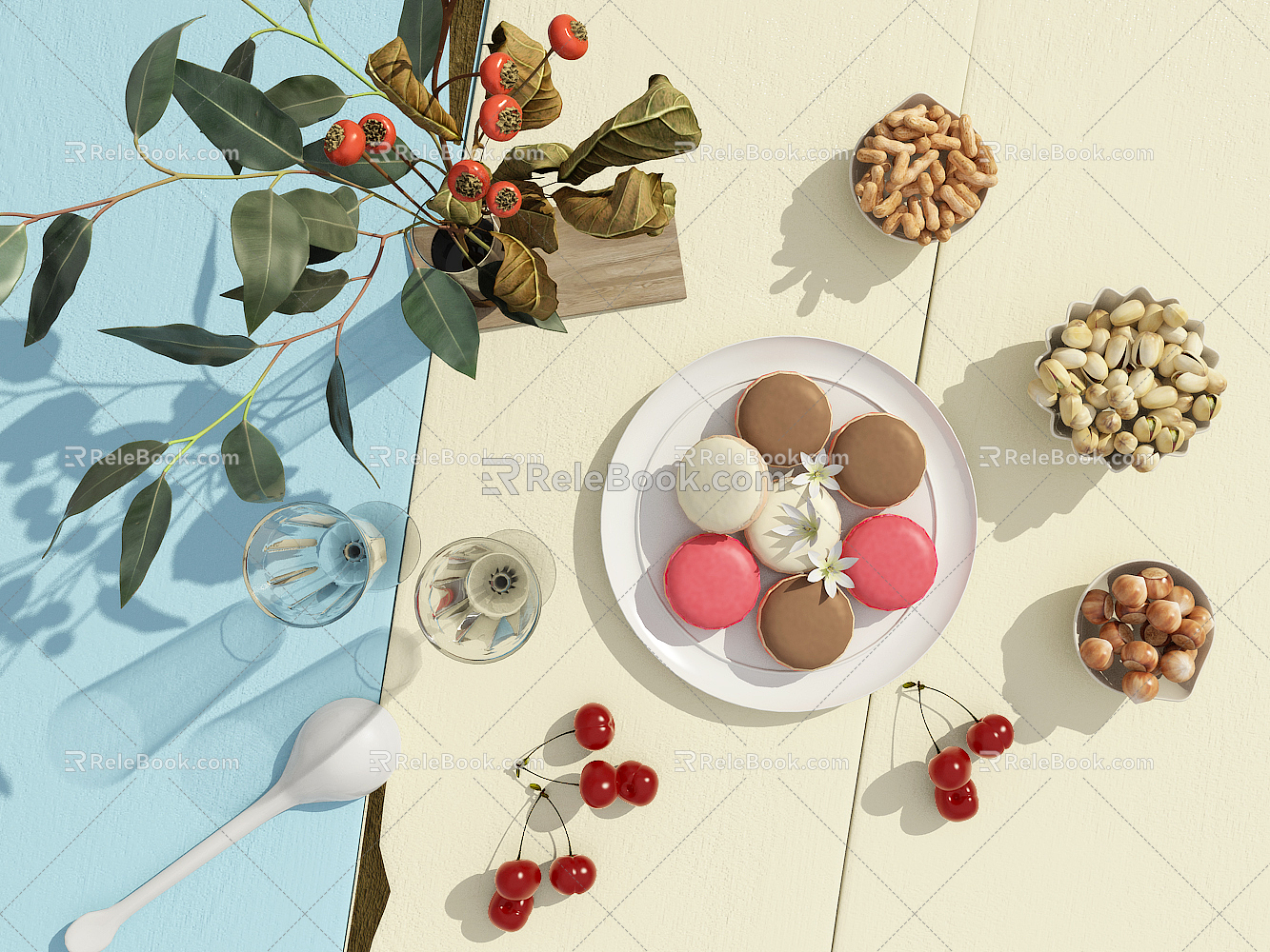 Modern Food 3d model