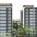 architectural landscape integration 3d model