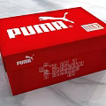 Stylish Red PUMA Decorative Ornament Set With Logo And Animal Graphic Design