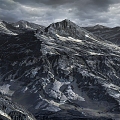 Snow Mountain Mountain Range 3d model