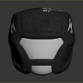 Modern Weapon Tactical Helmet With Black Shell And White Graphic Details