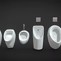 Various Modern Urinals With Sleek Contemporary Designs For Bathroom Spaces
