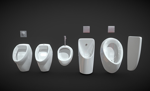 Modern Urinal Simple Urinal 3d model